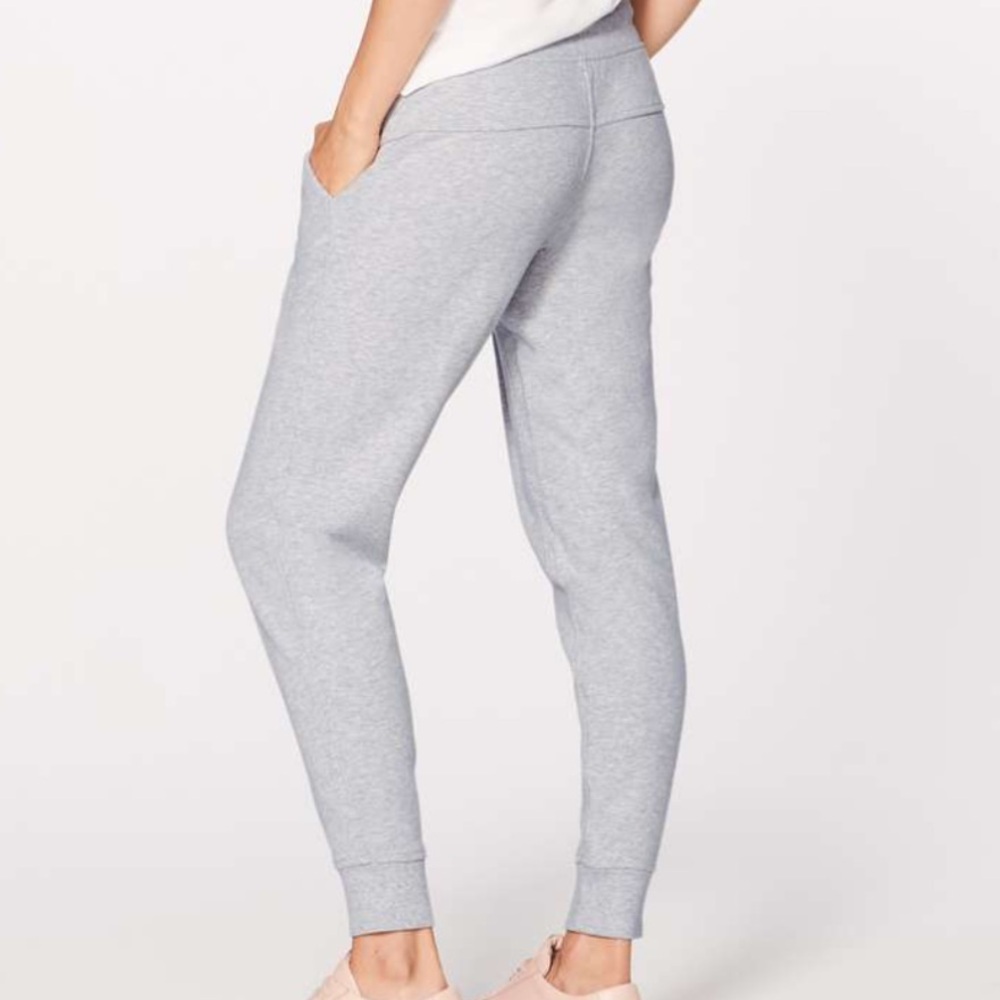 Lululemon Warm Down Jogger Heathered Vapor Size 6 - Picture 3 of 8